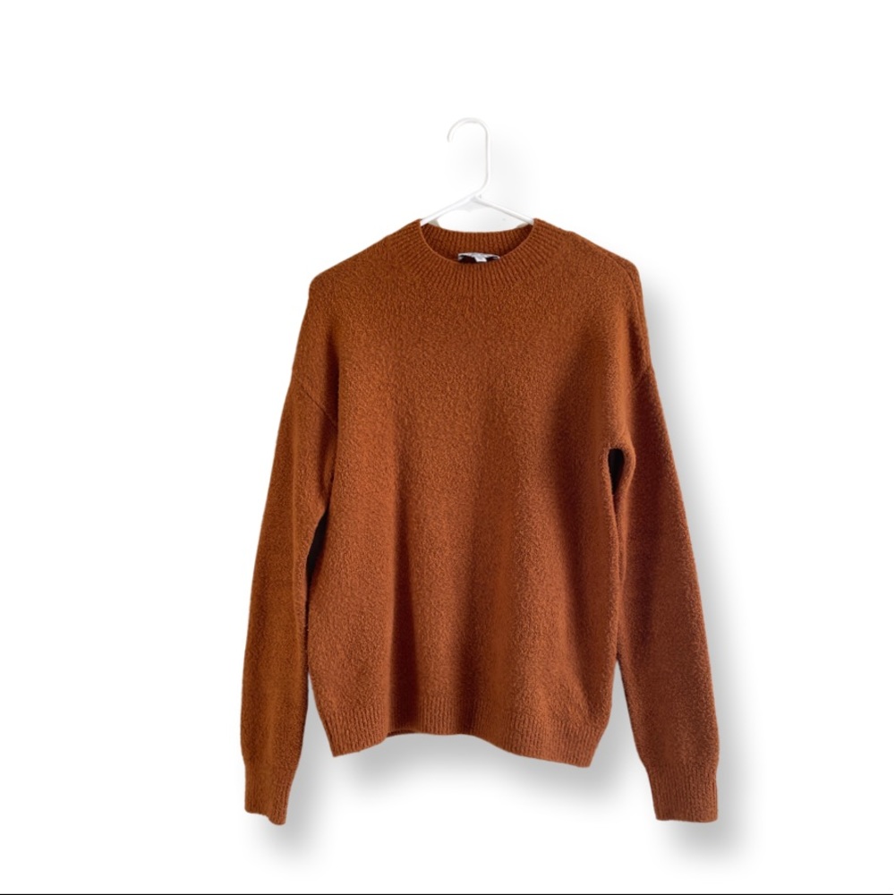 & Other Stories Rust Crew Neck Sweater
